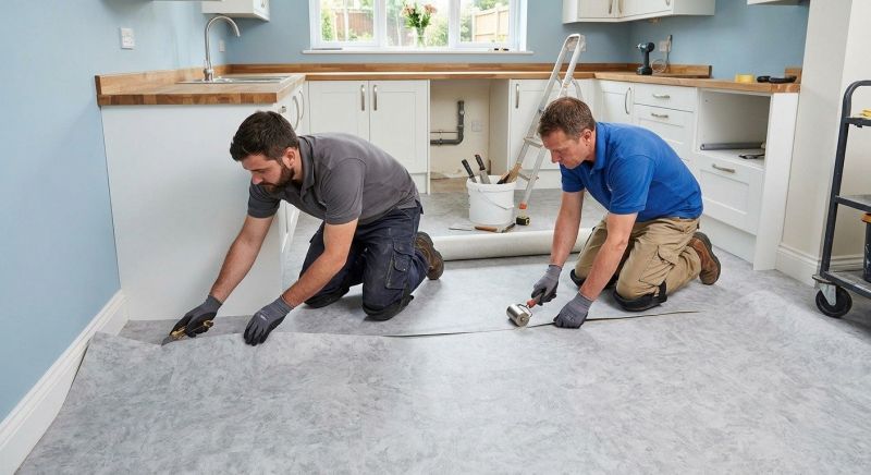 Sheet Linoleum Installation in Houston, TX