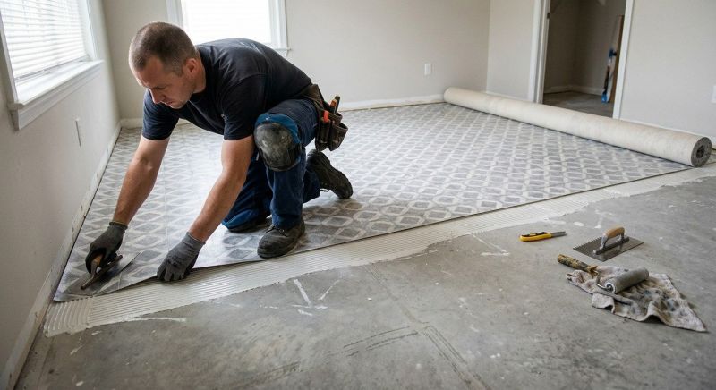 Sheet Vinyl Installation in Georgetown, TX